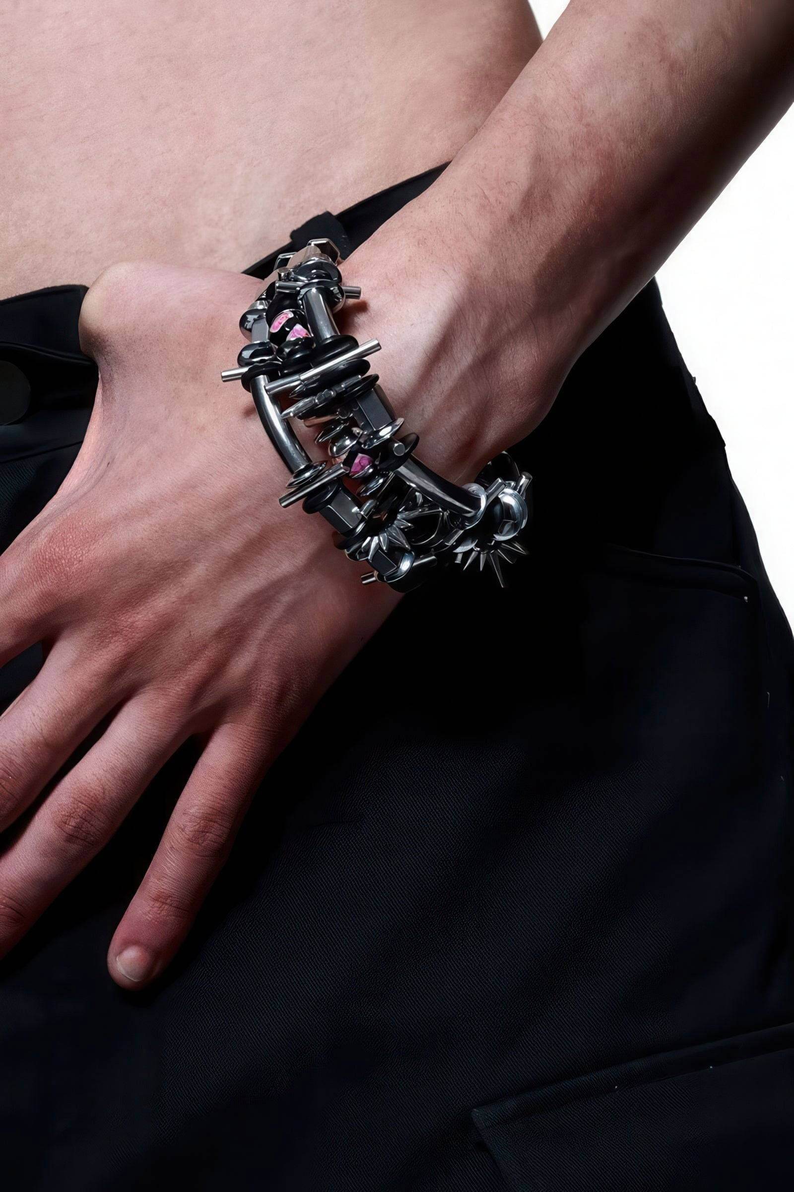Futuristic Metal Punk Bracelet - 4inme