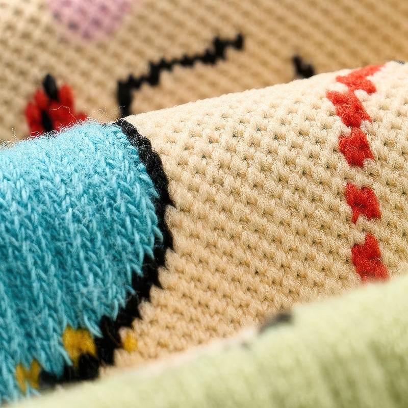 Unisex Graphic Crew Socks - Whimsical Print Cotton Mid-Calf Athletic Socks - 4inme