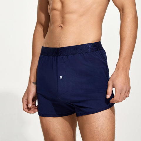 Slip de Boxer en Coton pour Homme 3-Pack – Coton Peigné pour le Foyer