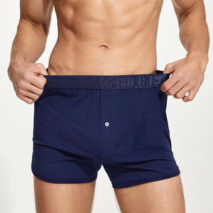 Men’s Cotton Boxer Shorts – Combed Cotton Lounge Underwear - 4inme