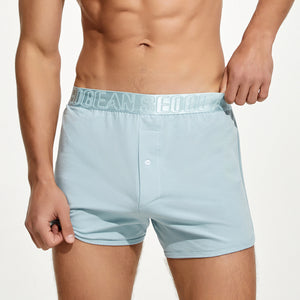 Men’s Cotton Boxer Shorts – Combed Cotton Lounge Underwear - 4inme