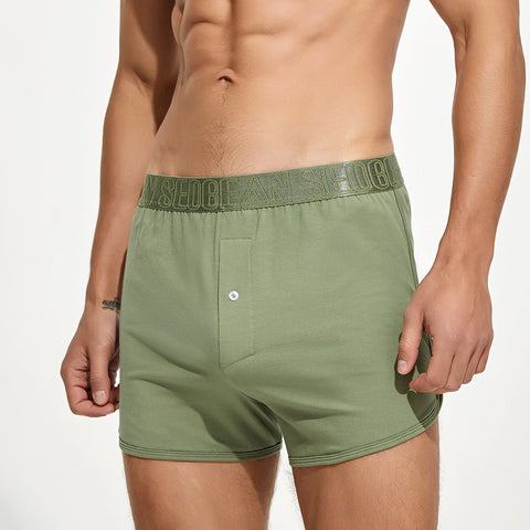 Slip de Boxer en Coton pour Homme 3-Pack – Coton Peigné pour le Foyer