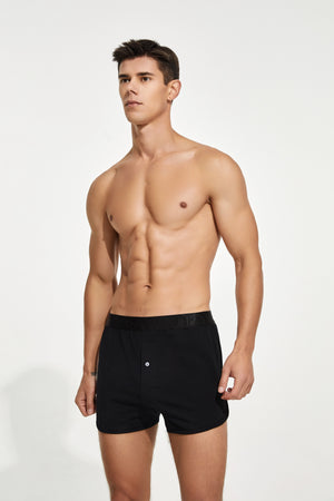 Men’s Cotton Boxer Shorts – Combed Cotton Lounge Underwear - 4inme