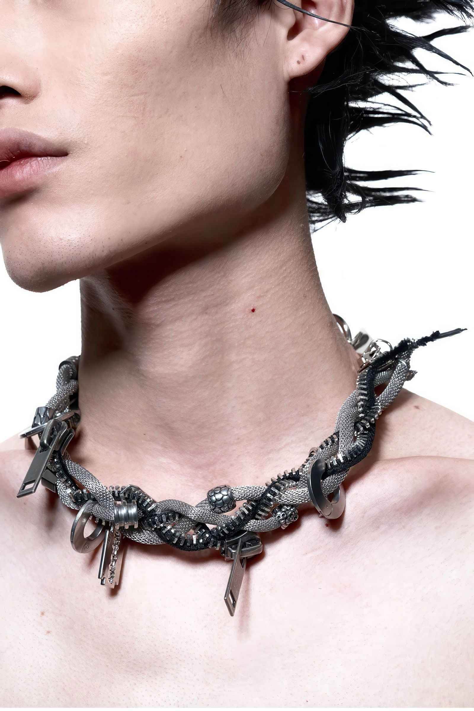 Heavy-Duty Multi-Wear Metal Mechanic Necklace - Futuristic Design - 4inme