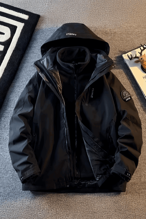 Heavy Duty 3-in-1 Winter Jacket – Hooded & Fleece Lined - 4inme