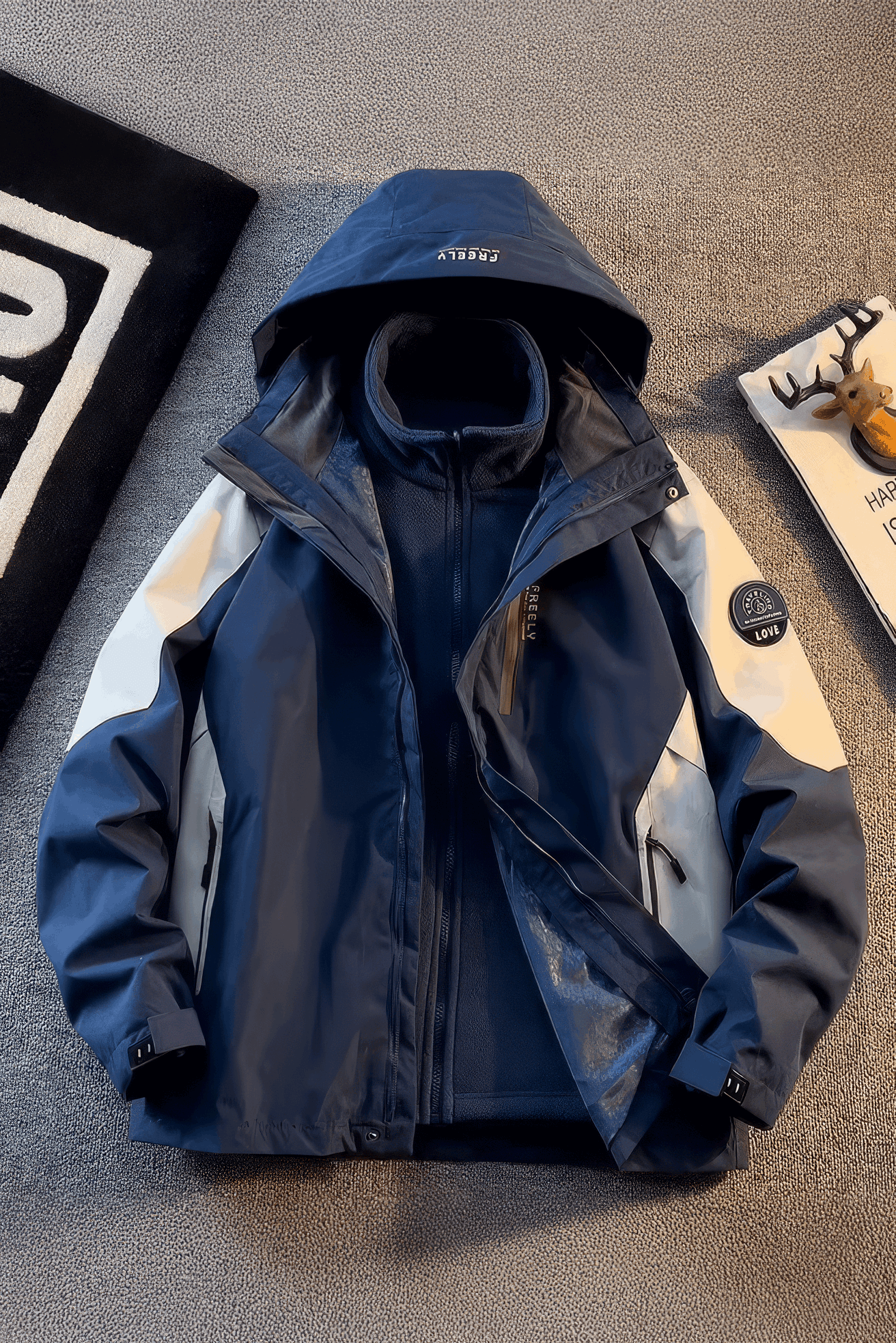 Heavy Duty 3-in-1 Winter Jacket – Hooded & Fleece Lined - 4inme