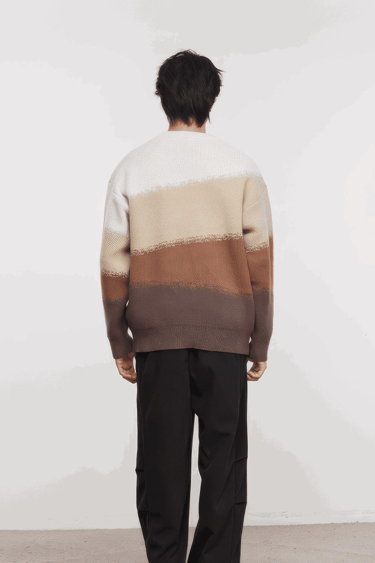 Heavy Knit Colorblock Sweater - 4inme
