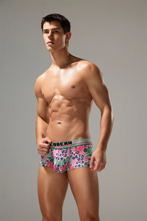 Men’s Cherry Oil Painting Print Boxer Shorts – Soft, Quick-Dry & Breathable - 4inme