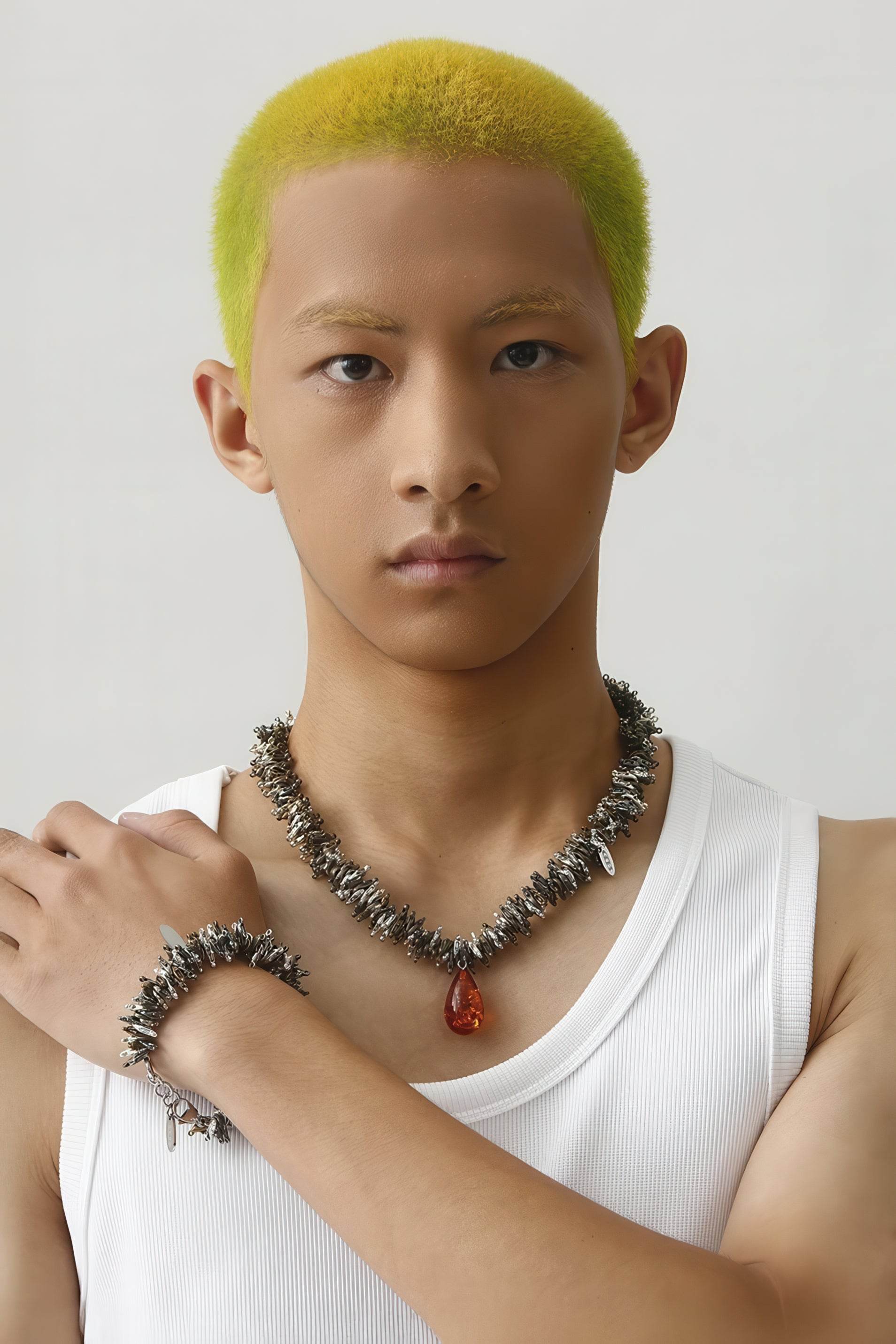 Amber Pendant Necklace - 4inme