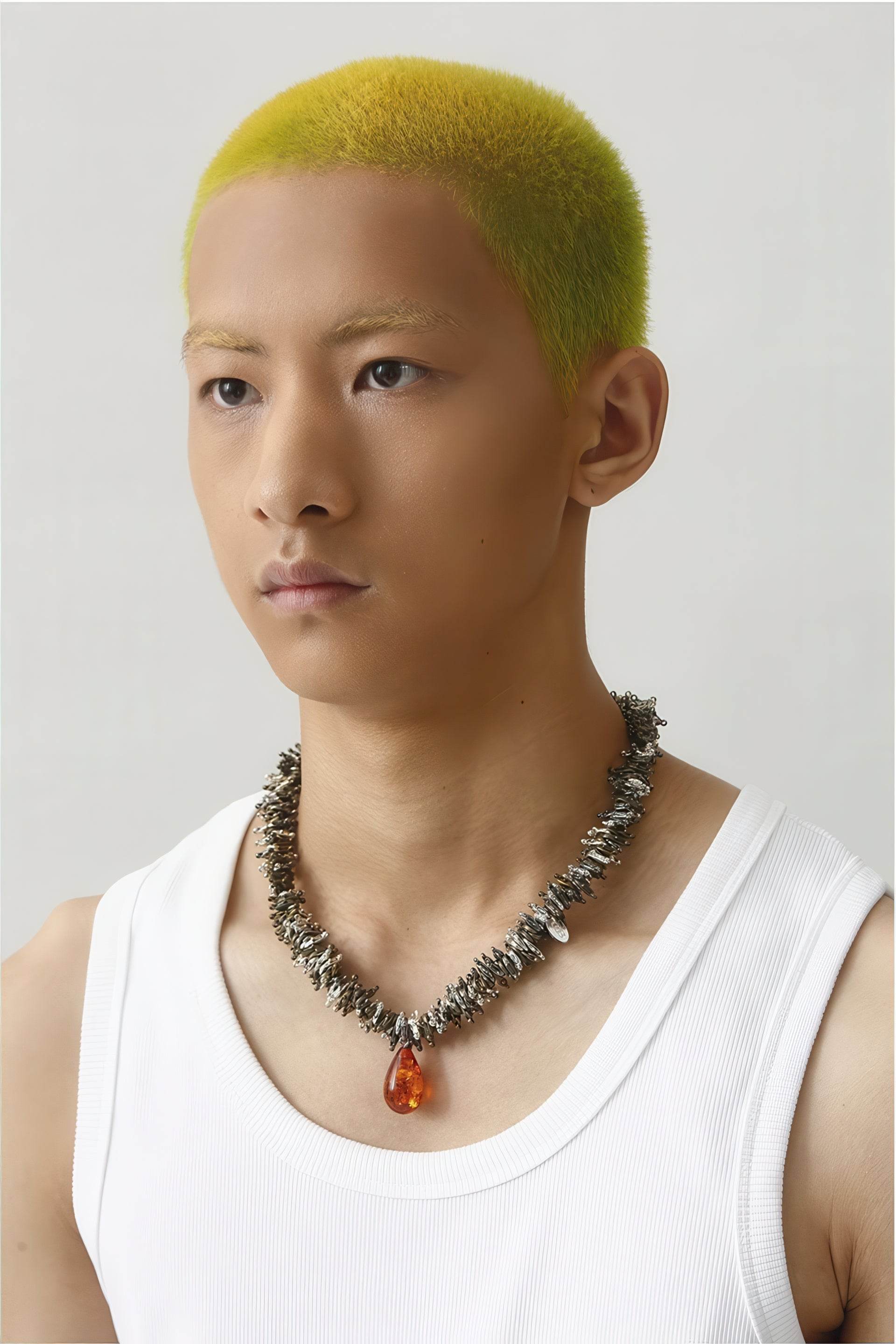 Amber Pendant Necklace - 4inme