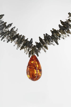 Amber Pendant Necklace - 4inme
