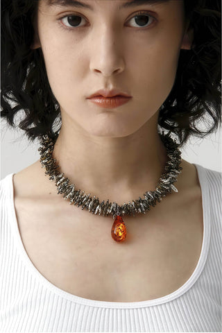 Amber Pendant Necklace - 4inme