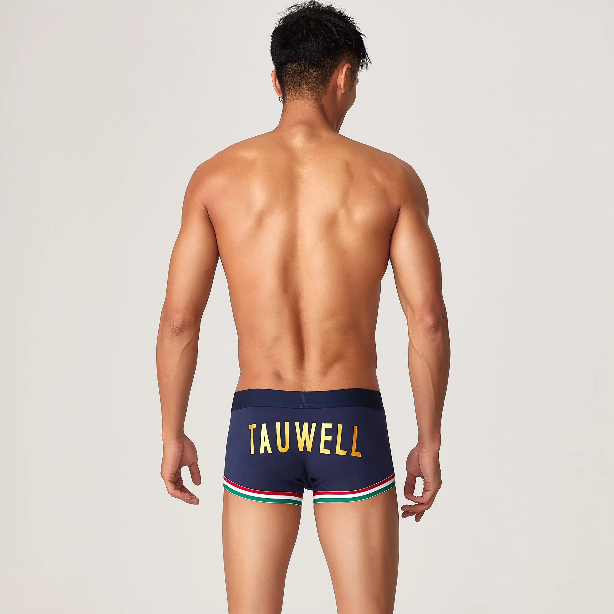 Men’s Cotton Boxer Briefs – Solid Color Streetwear Style - 4inme