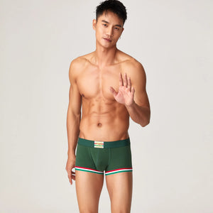 Men’s Cotton Boxer Briefs – Solid Color Streetwear Style - 4inme