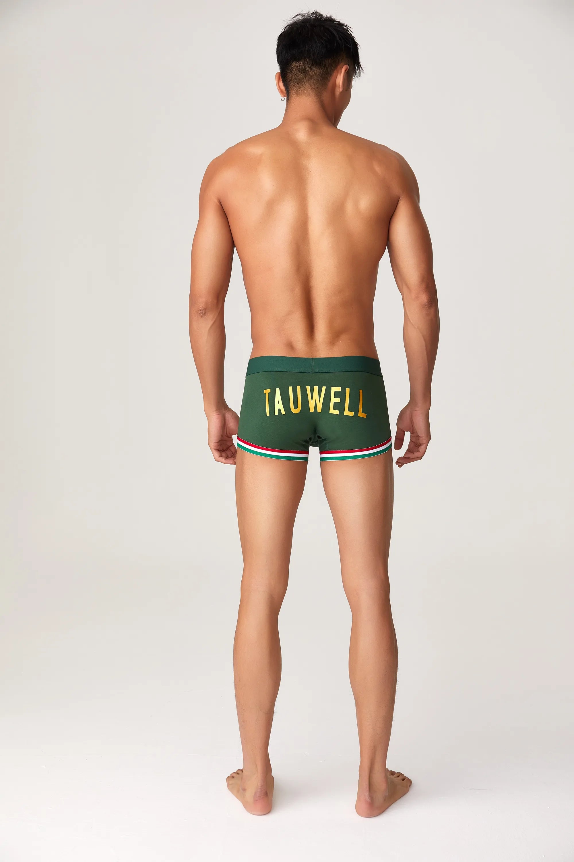 Men’s Cotton Boxer Briefs – Solid Color Streetwear Style - 4inme