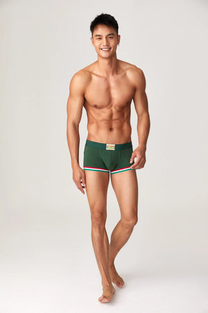 Men’s Cotton Boxer Briefs – Solid Color Streetwear Style - 4inme