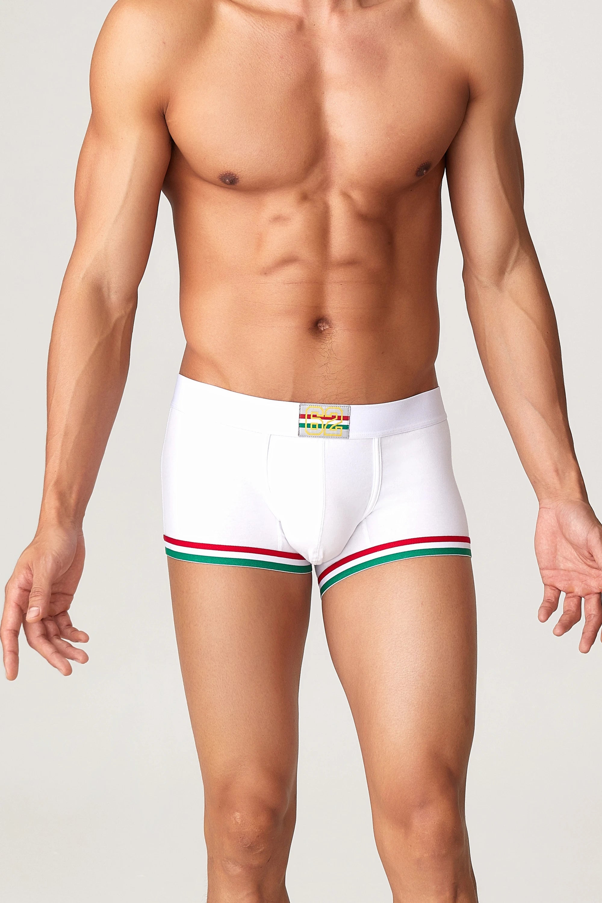 Men’s Cotton Boxer Briefs – Solid Color Streetwear Style - 4inme