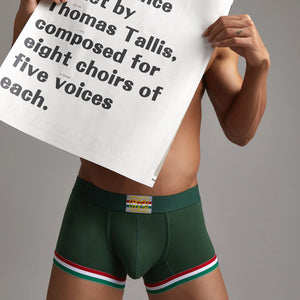 Men’s Cotton Boxer Briefs – Solid Color Streetwear Style - 4inme