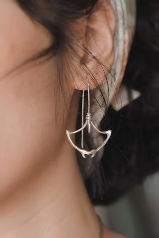 Artisan Manta Ray Dangle Earrings – Unique Ocean Series Design