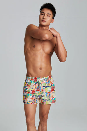 Men’s Printed Beach Shorts – Casual & Comfortable Sleepwear - 4inme
