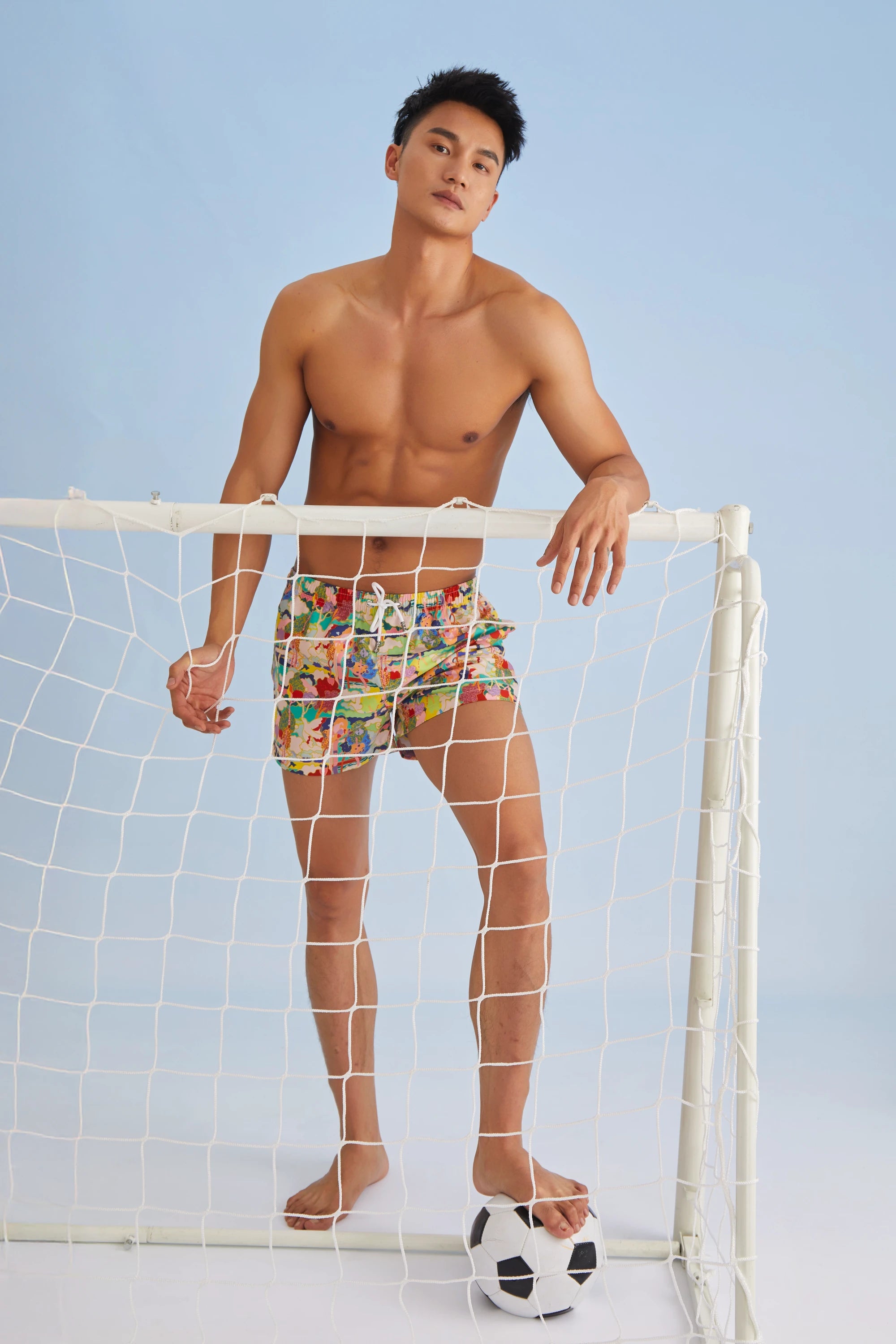 Men’s Printed Beach Shorts – Casual & Comfortable Sleepwear - 4inme