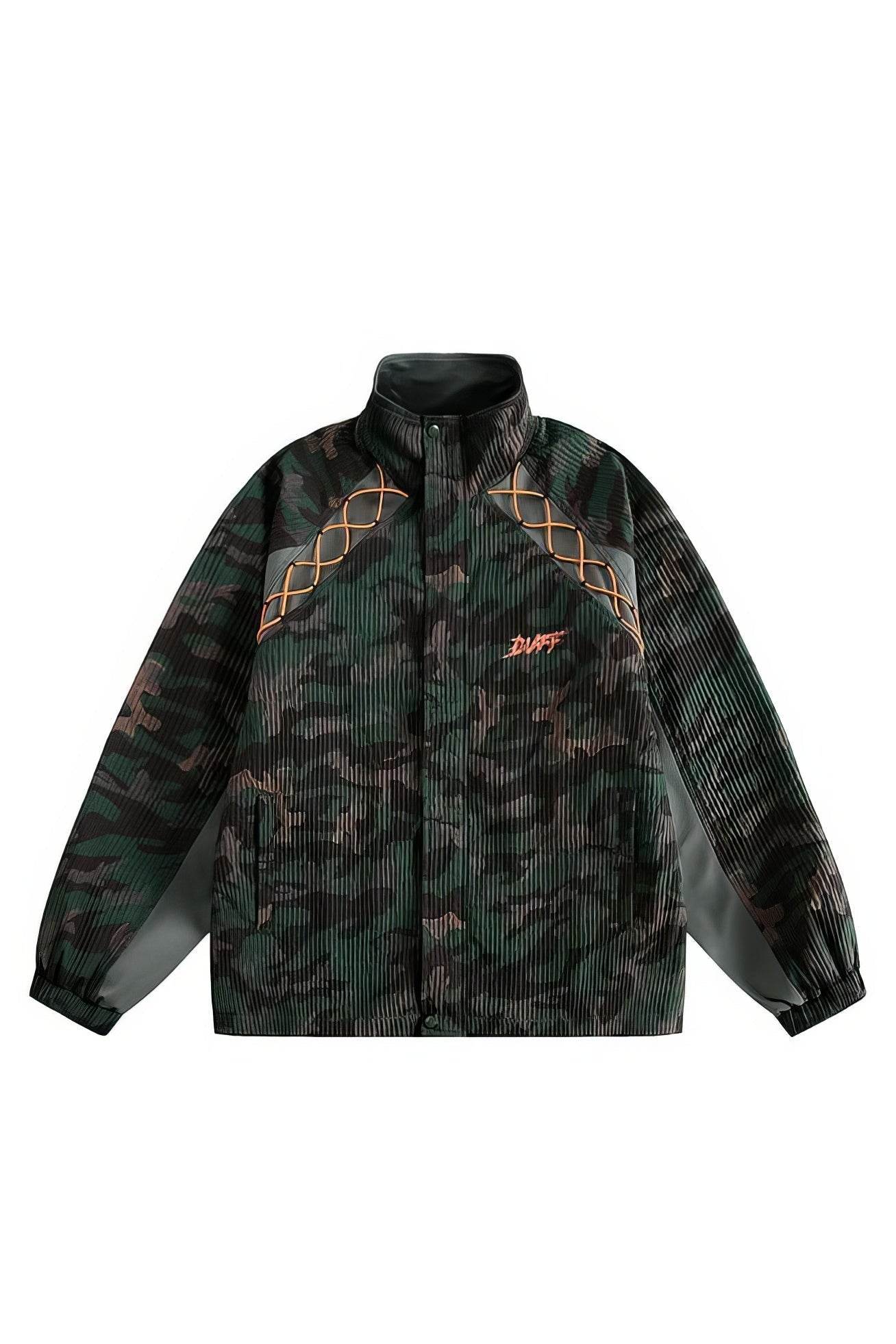 Loose Fit Corduroy Camouflage Jacket - Urban Streetwear Essential - 4inme