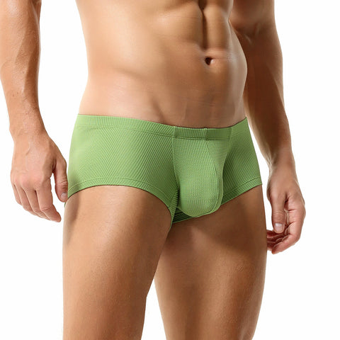 Men’s Breathable Solid Color Boxer Briefs - 3-Pack