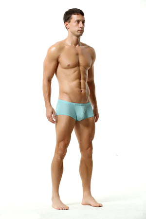 Men’s Breathable Solid Color Boxer Briefs - 4inme