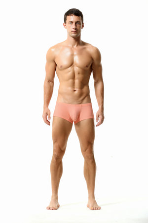 Men’s Breathable Solid Color Boxer Briefs - 4inme