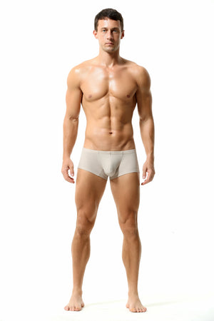 Men’s Breathable Solid Color Boxer Briefs - 4inme