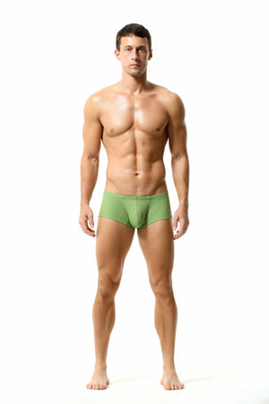 Men’s Breathable Solid Color Boxer Briefs - 4inme