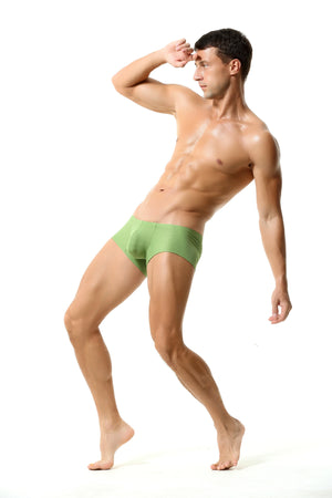 Men’s Breathable Solid Color Boxer Briefs - 4inme