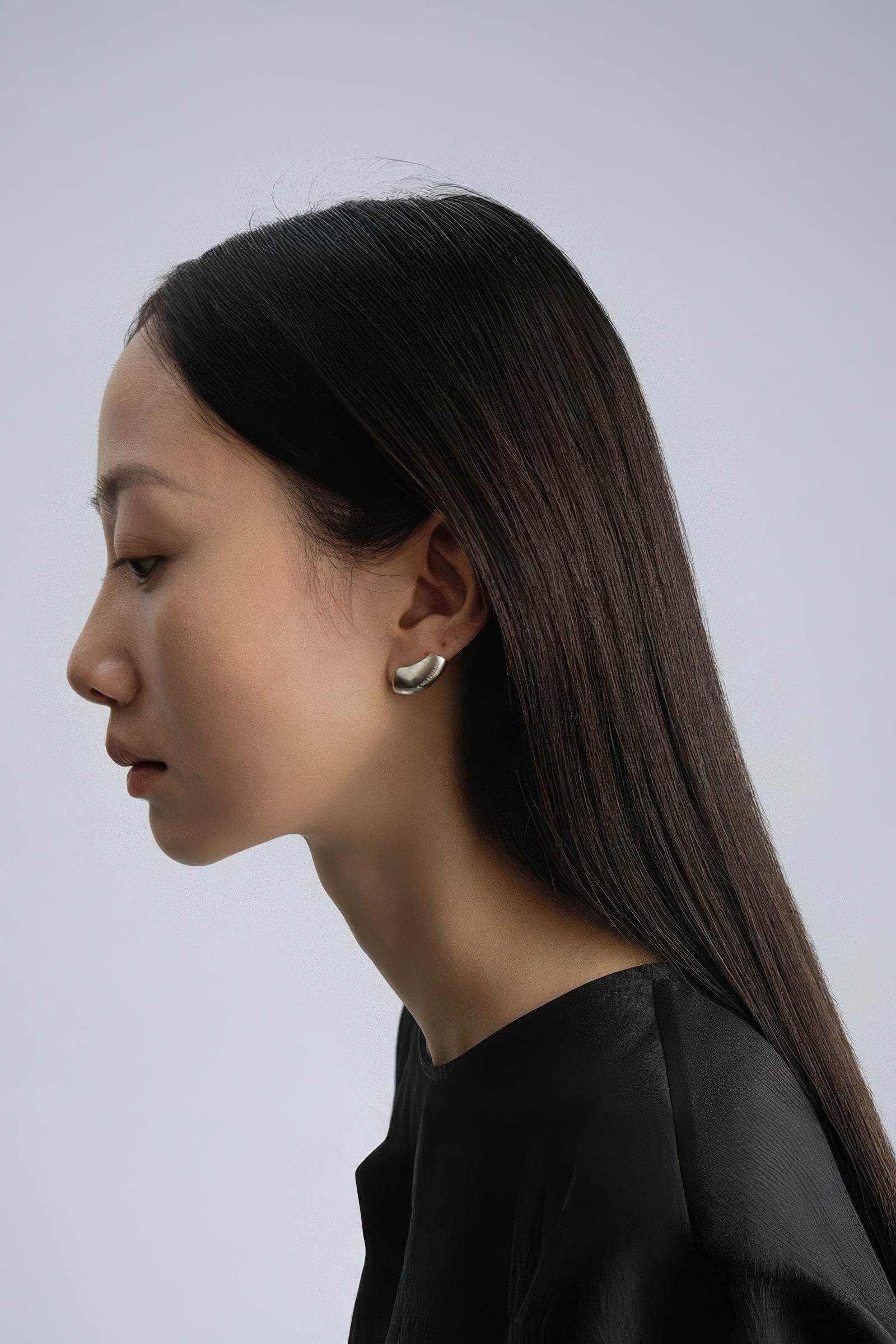 Modern Arc Earrings - Satin Finish Minimalist Jewelry,Unisex Style - 4inme