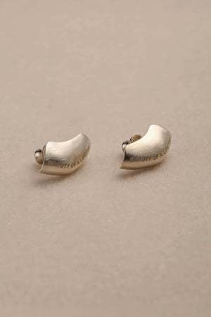 Modern Arc Earrings - Satin Finish Minimalist Jewelry,Unisex Style - 4inme