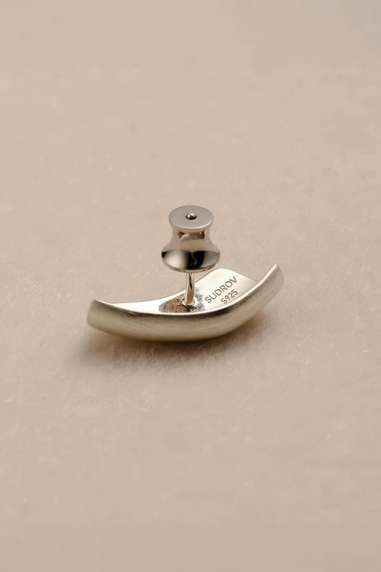 Modern Arc Earrings - Satin Finish Minimalist Jewelry,Unisex Style - 4inme