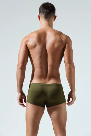 Men’s Cotton Boxer Briefs – Solid Color, Minimalist Style - 4inme