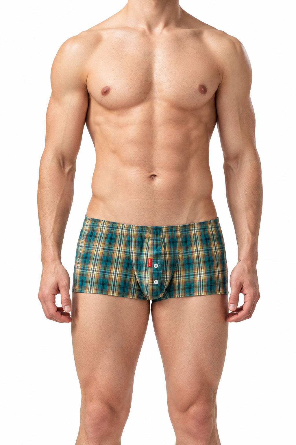 Men’s Cotton Plaid Boxer