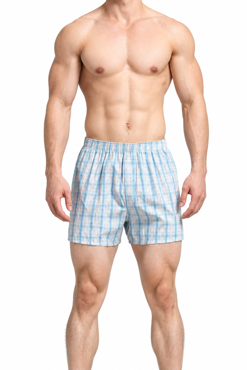 Herres ternede bomulds bokser shorts