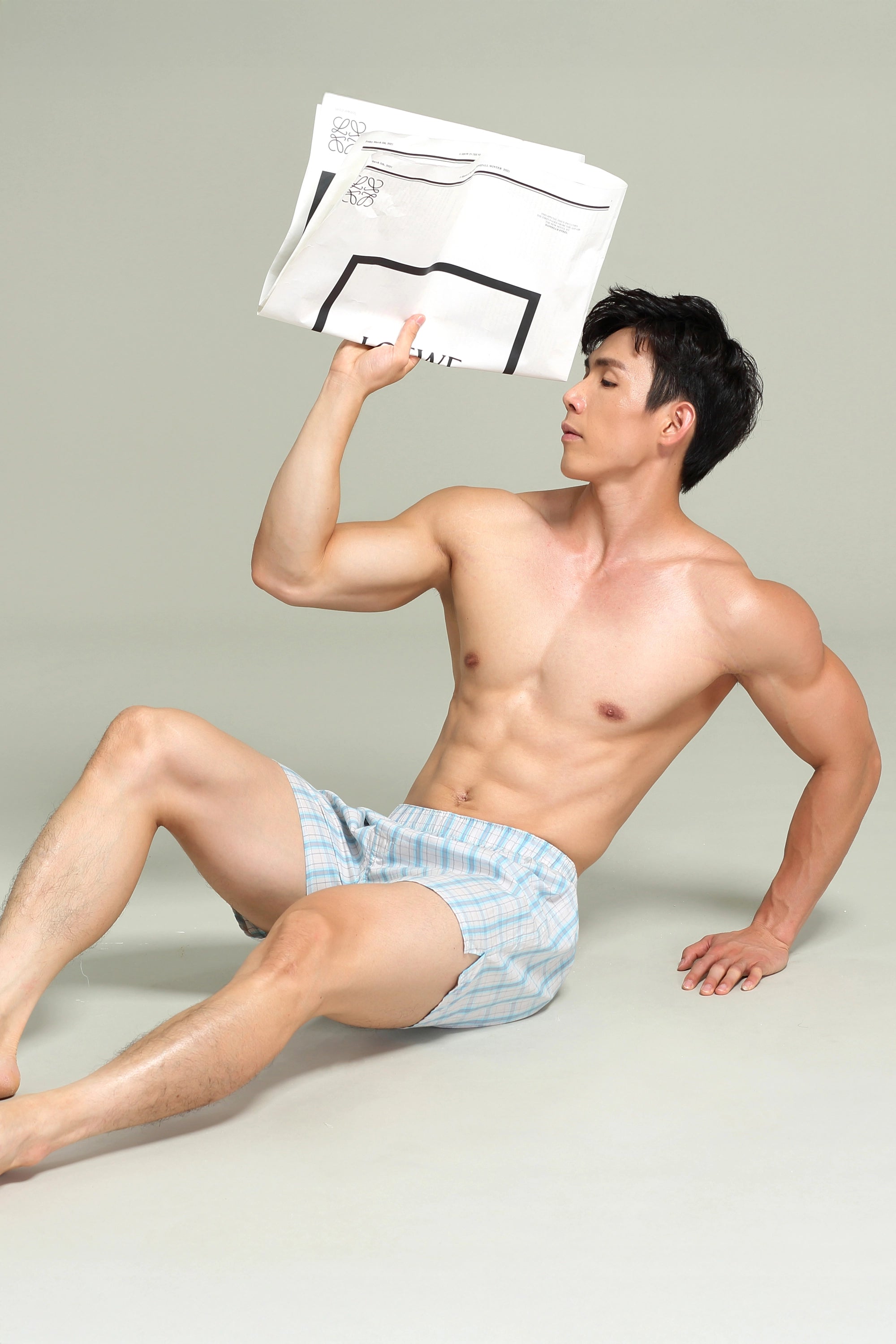 Męskie Wielobarwne Bawełniane Spodenki - Wygodny i Swobodny Krój