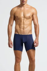 Herre Lang Boxer Shorts - Kompressionspasform, Bløde & Strækbare