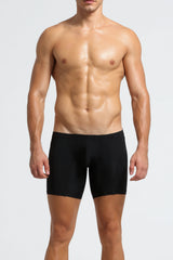 Herre Lang Boxer Shorts - Kompressionspasform, Bløde & Strækbare