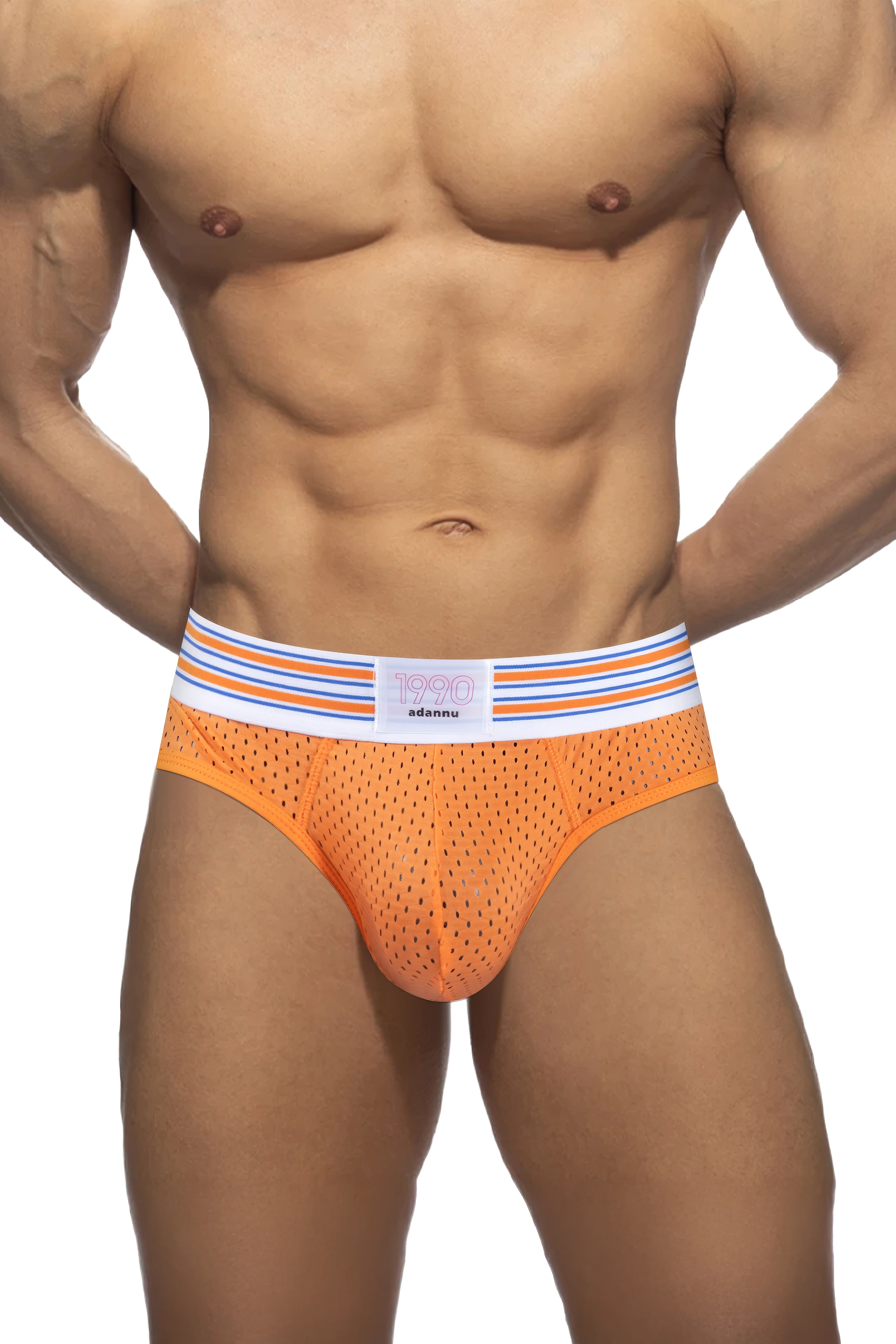 Męskie slipy z siatki z odłączanym wypełnieniem dla poprawy kształtu