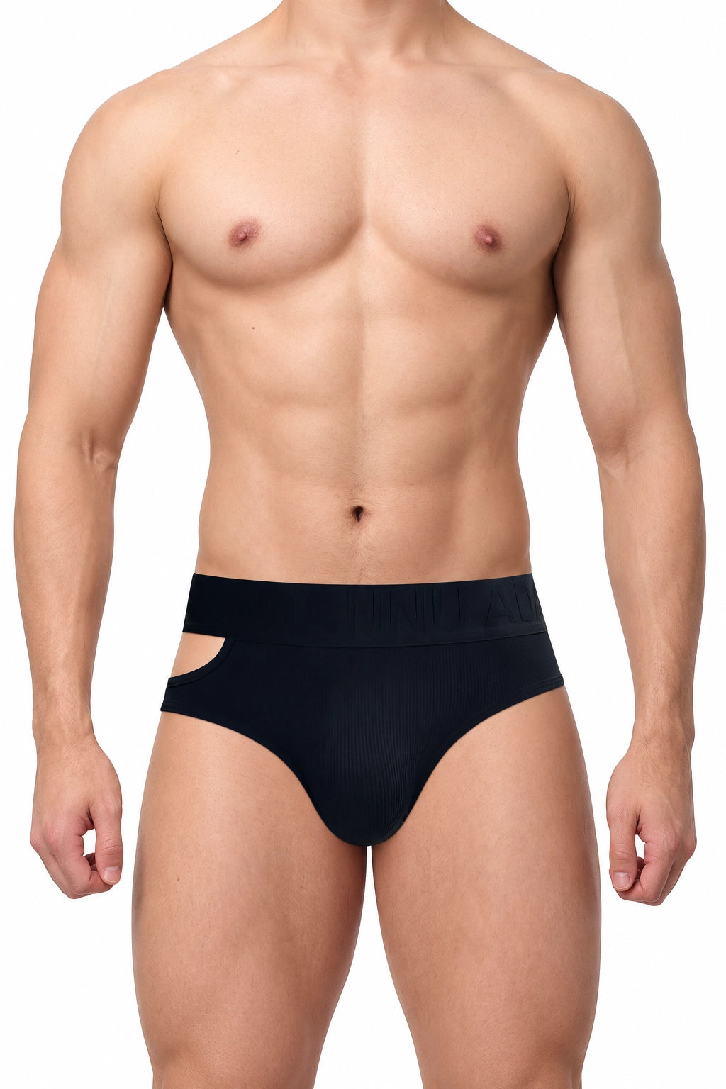 Men’s Low-Rise Cotton Briefs with Side Cut-Out Design