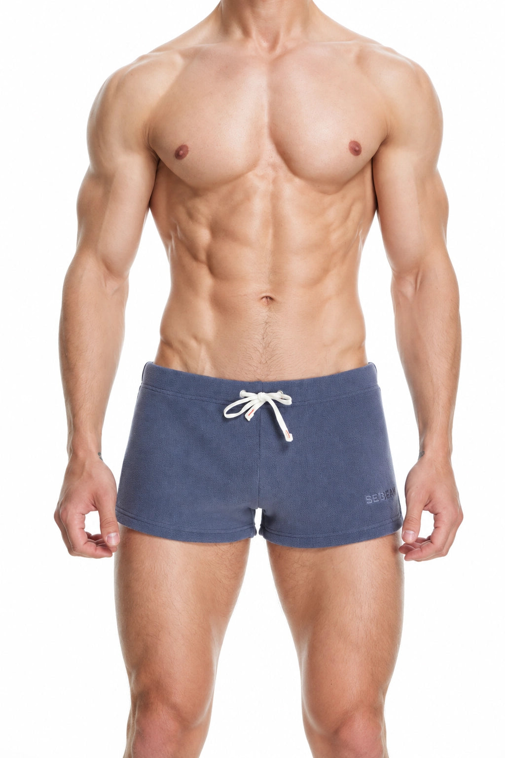 Pantalones cortos de descanso para hombre con cordón ajustable – Transpirables y frescos para el hogar