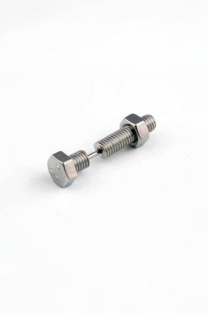 Nut and Bolt Stud Earrings for a Bold Industrial Look - 4inme