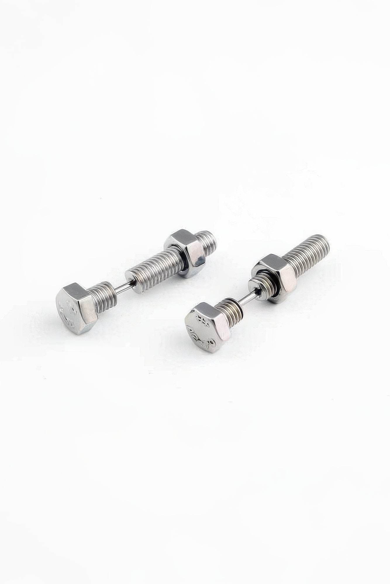 Nut and Bolt Stud Earrings for a Bold Industrial Look - 4inme