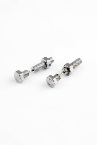 Nut and Bolt Stud Earrings for a Bold Industrial Look - 4inme