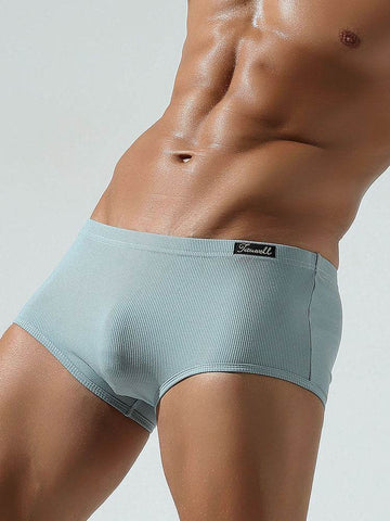 Men’s Cotton Boxer Briefs 3-Pack – Solid Color, Minimalist Style - 4inme