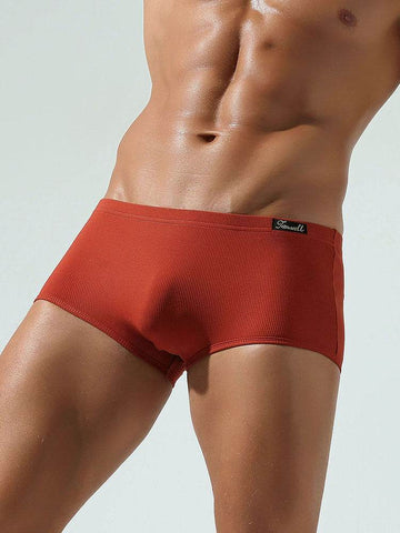 Men’s Cotton Boxer Briefs 3-Pack – Solid Color, Minimalist Style - 4inme