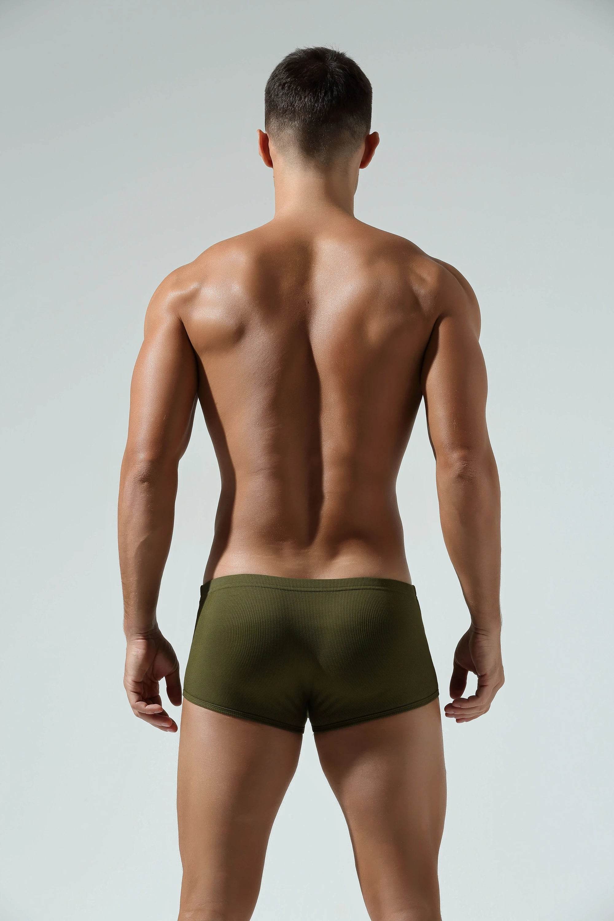 Men’s Cotton Boxer Briefs 3-Pack – Solid Color, Minimalist Style - 4inme